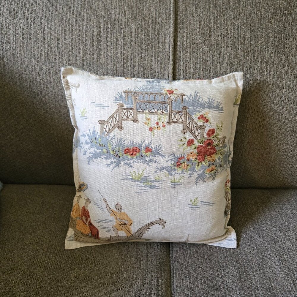Madura Far East Square Cotton Reversable Pillow